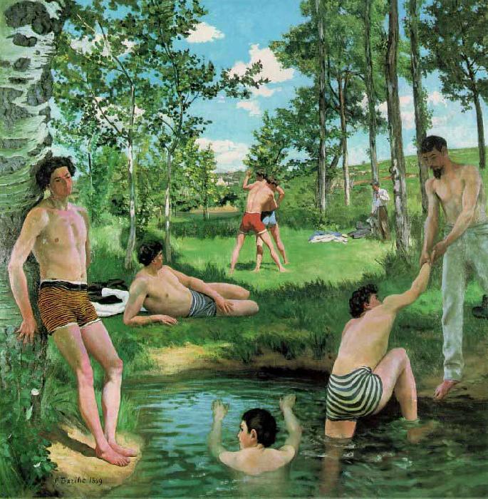 Frederic Bazille Scene dete china oil painting image